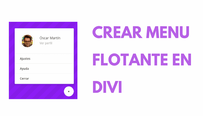 How to add a floating menu in DIVI 7