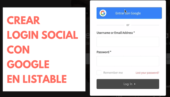 listable social login