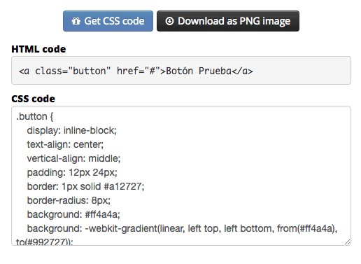 Легко создавайте кнопки в CSS и PNG 1