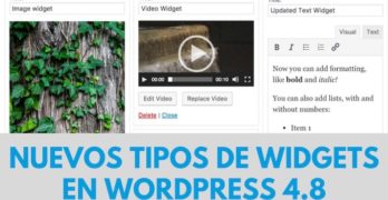 wordpress 4.8 widgests nuevos
