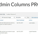 Tutorial Admin Columns Pro