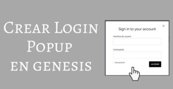 crear login popup genesis