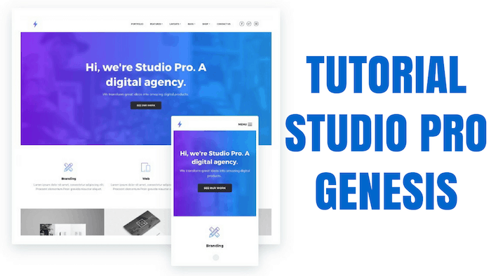 tutorial studio pro genesis