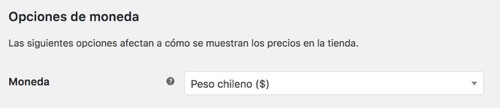 WooCommerce Peso Chileno