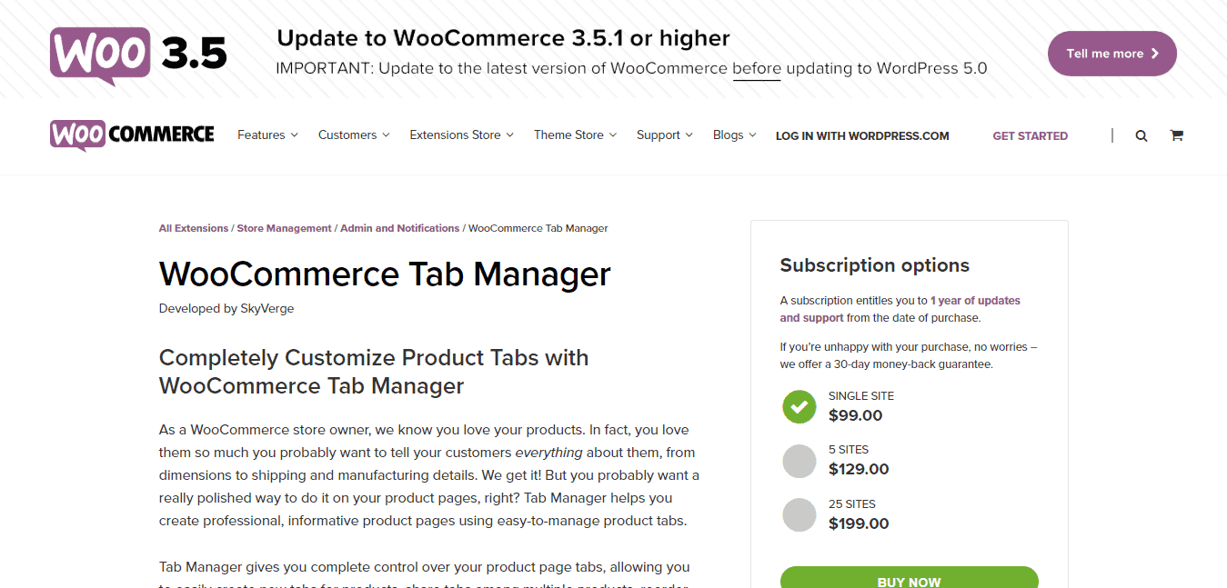 Personaliza las Pestañas de tus Productos con Woocommerce Tab Manager 3
