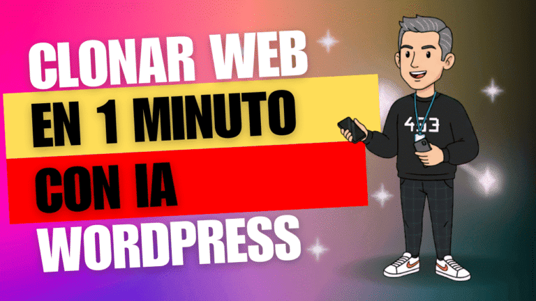 Clonar web con 10web.io